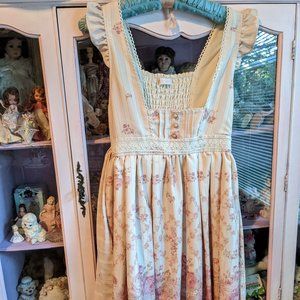 Liz Lisa Floral Pink Suspender Dress